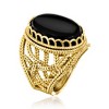 Ross-Simons Onyx Roped Ring in 18kt Gold Over Sterling - 3 of 4