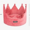 NANDOG Crown Bed Micro-Plush Bling Collection Dog & Cat Bed - Pink - 3 of 4