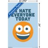 Trends International David Olenick - Hate Everyone Unframed Wall Poster Prints - 3 of 4