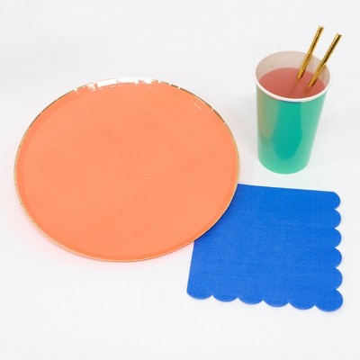 Meri Meri - Party Palette Party Supplies Collection (Plate, Napkin, Cup) - Set of 8