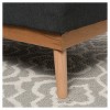 Christopher Knight Home Luise Upholstered Ottoman - Dark Gray : Square Bench, Polyester, Hardwood Frame - 2 of 4