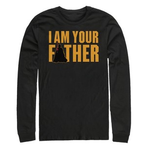 Men's Star Wars Father's Day Vader is Your Father Long Sleeve Shirt - 1 of 3