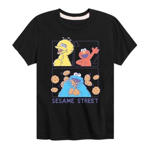 Boys' - Sesame Street - Elmo, Big Bird, Cookie Monster Short Sleeve Graphic T-Shirt - 1 of 4