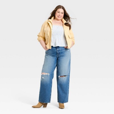 Женские куртки Universal Thread Women's Utility Fashion Jacket - Universal Thread™ Yellow XXL — фото 3