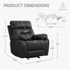 Spruce & Spring Manual Recliner Glider Rocker Chair for Living Room - 3 of 4