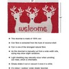 RugSmith White Machine Tufted Reindeer Welcome Doormat - 3 of 4