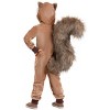 HalloweenCostumes.com Toddler Scampering Squirrel Costume | Cute Hooded Forest Animal Jumpsuit with Attached Tail - image 3 of 3