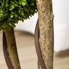 Artificial Boxwood Topiary Tree in Pot, Faux 3 Ball Boxwood Topiary Tree, Faux Shrubs Green Plants, Artificial Plant for Home Decor Indoor Outdoor - 4 of 4