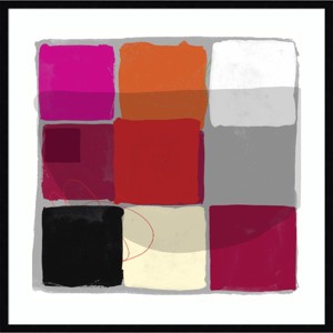 33" x 33" Shadow by Jenny Frean Wood Framed Wall Art Print - Amanti Art: Abstract Geometric Giclee, Hardwood Frame - 1 of 4
