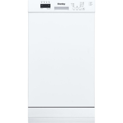 Danby DDW18D1EW 18" Wide Built-in Dishwasher in White