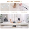 Hooseng Bean Bag Bed, Folding Sofa Bed for Adults with Washable Velvet Cover, 4 in 1 Convertible Floor Sofa Couch for Living Room Bedroom - 4 of 4