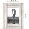 Americanflat Rustic Picture Frame Textured Wood and Polished Glass for Wall and Tabletop - White 5" x 7" - 2 of 4