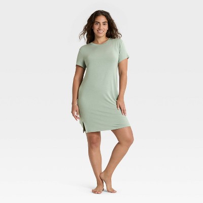 Women's Cloud Knit Pajama T-Shirt Dress - Auden™