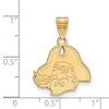 Black Bow Jewelry 14k Yellow Gold Plated Sterling Silver East Carolina Pirates NCAA Medium Pendant - 2 of 3