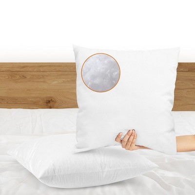 Large White Memory Foam Decorative Throw Pillows Set