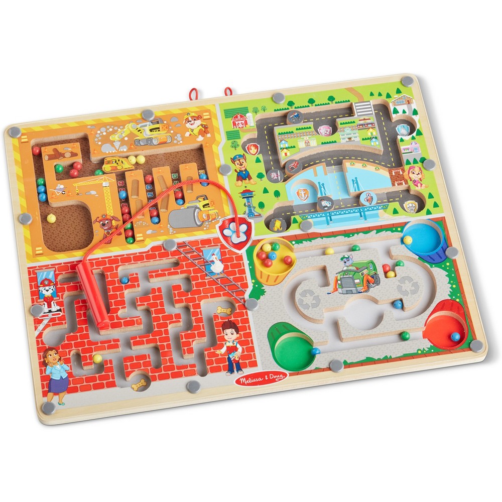 Melissa & Doug PAW Patrol 2 Wooden Magnetic Wand Maze Board