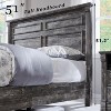 Mastgoal Queen Size Bed Frame with 51" Tall Headboard, 20" Roman Footboard, 2 Large Storage Drawers, No Box Spring Needed - 2 of 4