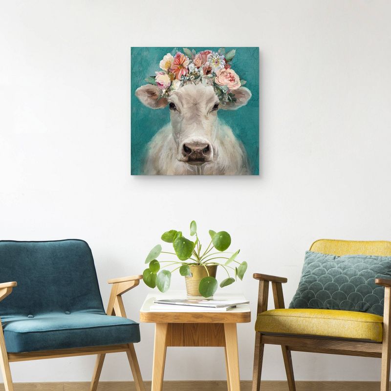 24&#34; x 24&#34; Fancy Cows I by Studio Arts Canvas Art Print - Masterpiece Art Gallery, 3 of 6