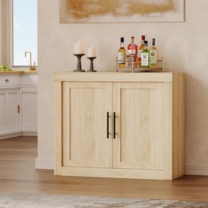 Mid Century Modern Sideboard Cabinet, Wood Storage Buffet for Living Room, Kitchen, Hallway - 1 of 4