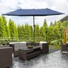 NicBex 15FT Steel Rectangular Double-Sided Patio Umbrella,Patio Umbrella with Base & Crank,Outdoor Market Umbrella for Pool,Garden & Patio - 2 of 4