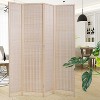BestMassage 4/6 Panel Room Divider 6 Ft Tall Bamboo Portable Privacy Screen - 2 of 4