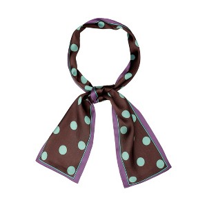 INSPIRE CHIC Women's Lovely Polka Dot Pattern Hair Band Neck Wraps 38.5x3.5 inches(LxW) - 1 of 4