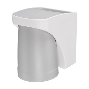 Unique Bargains Durable Plastic Magnetic Two-in-One Design No-Punch Installation Toothbrush Holder - 1 of 4