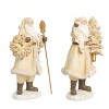 Transpac Resin Gilded Santa Decor Set of 2 Christmas Home Decorations - 2 of 2
