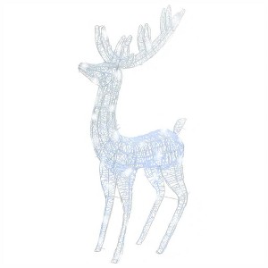 vidaXL Reindeer Christmas Decoration Cold white Acrylic - 3 x 1 x 6 ft Cold white 1 - 1 of 4