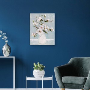 22" x 28" Magnolia Charm by Sally Swatland Unframed Wall Canvas - Masterpiece Art Gallery: Modern Botanical Decor, Ready to Hang - 1 of 4