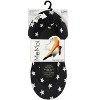 Memoi Women's 3 Pair Pack Americana Fine Edge No-Show Liners Navy One Size - 2 of 2