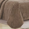 Plazatex Chevron Braided Stylish Soft Comfortable and Lightweight All Seasons Blanket King Taupe - 3 of 4