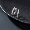 Pure Collection by Ross-Simons 0.25 ct. t.w. Diamond Hoop Earrings With Beaded Edge in Sterling Silver - 3 of 4