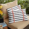 2pk Sorra Home Sunbrella Double Petite Flange Indoor Outdoor Throw Pillow Sets - 2 of 4