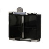 Sapphtopaz Modern Nightstand with 2 Drawers Elegant Bedside Table with Chrome Legs & Handles UV Finish Night Stand for Bedroom, Living Room - 3 of 4