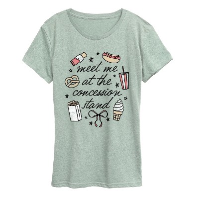 Women's - Instant Message - Meet Me Concession Stand Short Sleeve Graphic T-Shirt