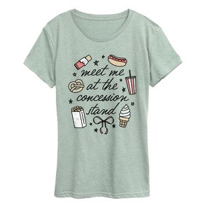Women's - Instant Message - Meet Me Concession Stand Short Sleeve Graphic T-Shirt - 1 of 4