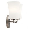 Kichler Lighting Brianne 2 - Light Vanity in  Classic Pewter - 4 of 4