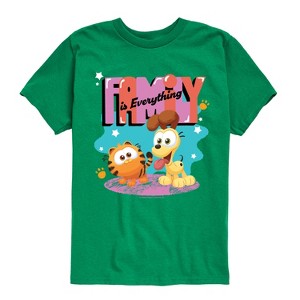 Boys' - Garfield - Family Is Everything Short Sleeve Graphic T-Shirt - 1 of 4