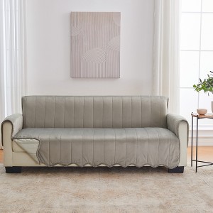 Ultra-Soft Velvet Sofa Furniture Protector - Great Bay Home - 1 of 4