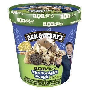 Ben & Jerry's Non-Dairy The Tonight Dough Chocolate & Caramel Frozen Dessert - 16oz - 1 of 4