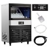 Acekool Commercial Ice Maker - 130Lbs/24H, Stainless Steel Undercounter with 33Lbs Storage, 5x9 Ice Cubes - 2 of 4