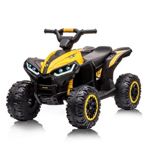 12V Kids ATV Ride on Toy with Remote Control | 4 Wheel Electric Quad with LED Lights & Music - 1 of 4