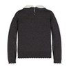Hope & Henry Girls'  Cotton French Look Sweater with Collar and Bow, Infant - 4 of 4