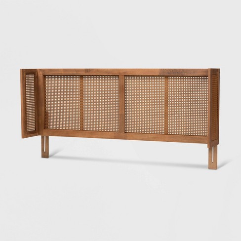 Rina Wood Wrap Around Headboard Ash Walnut Baxton Studio Target