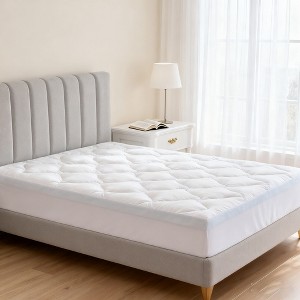 Vipbear 3/4 Inch Dual Layer Memory Foam Mattress Topper for Back Pain Queen,2 Inch Cooling 5-Zone Gel Memory Foam +1 Inch Down Alternative Pillow Top - 1 of 4