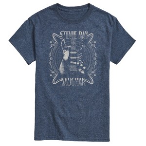 Men's - Stevie Ray Vaughan - Blues Rock Music Guitar Short Sleeve Graphic T-Shirt - 1 of 4