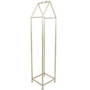 Storied Home Metal House Shaped Fire Wood Holder with Handle - 1 of 4