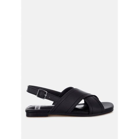 Обувь Rag & Co Womens Jamon Classic Cross-Strap Buckled Flats 9
