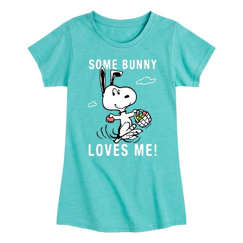 Girls' - Peanuts -  Fitted Short Sleeve Graphic T-Shirt - image 1 of 3